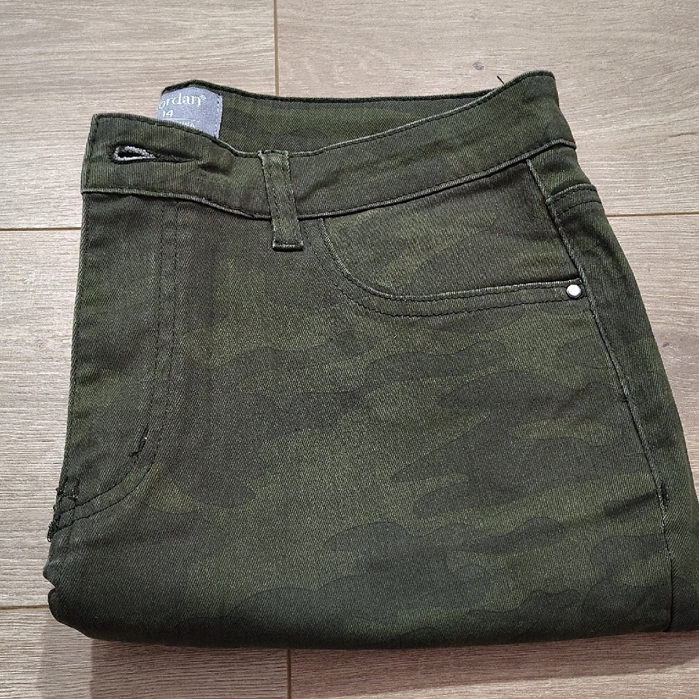 K. Jordan Camouflage Skinny, High Rise Ladies Jeans, Ladies Size 14 - Picture 2 of 9